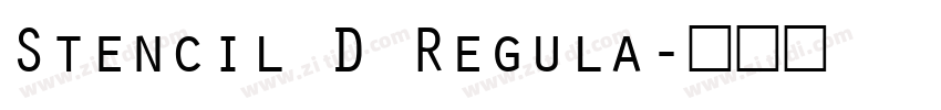 Stencil D Regula字体转换